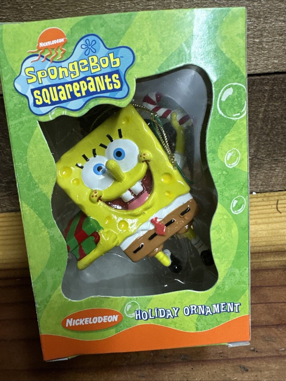 Sponge Bob Christmas Ornament Holiday Ornament Nickelodeon In Box